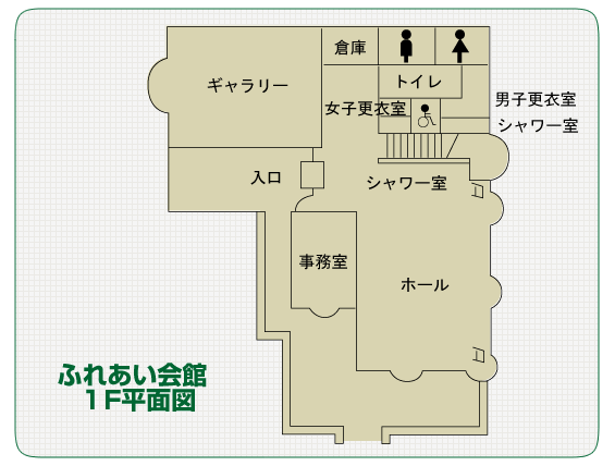 ふれあい会館1階平面図