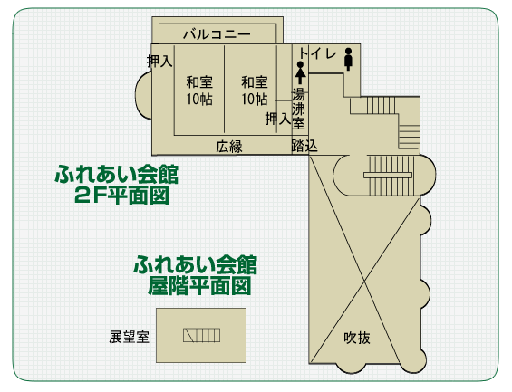 ふれあい会館2階平面図