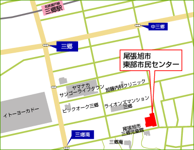 東部市民センター・東部老人いこいの家 周辺地図