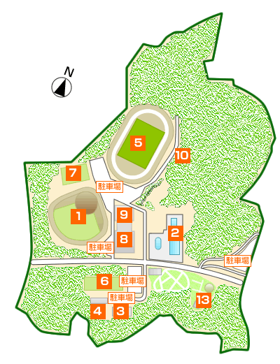 市民公園園内マップ